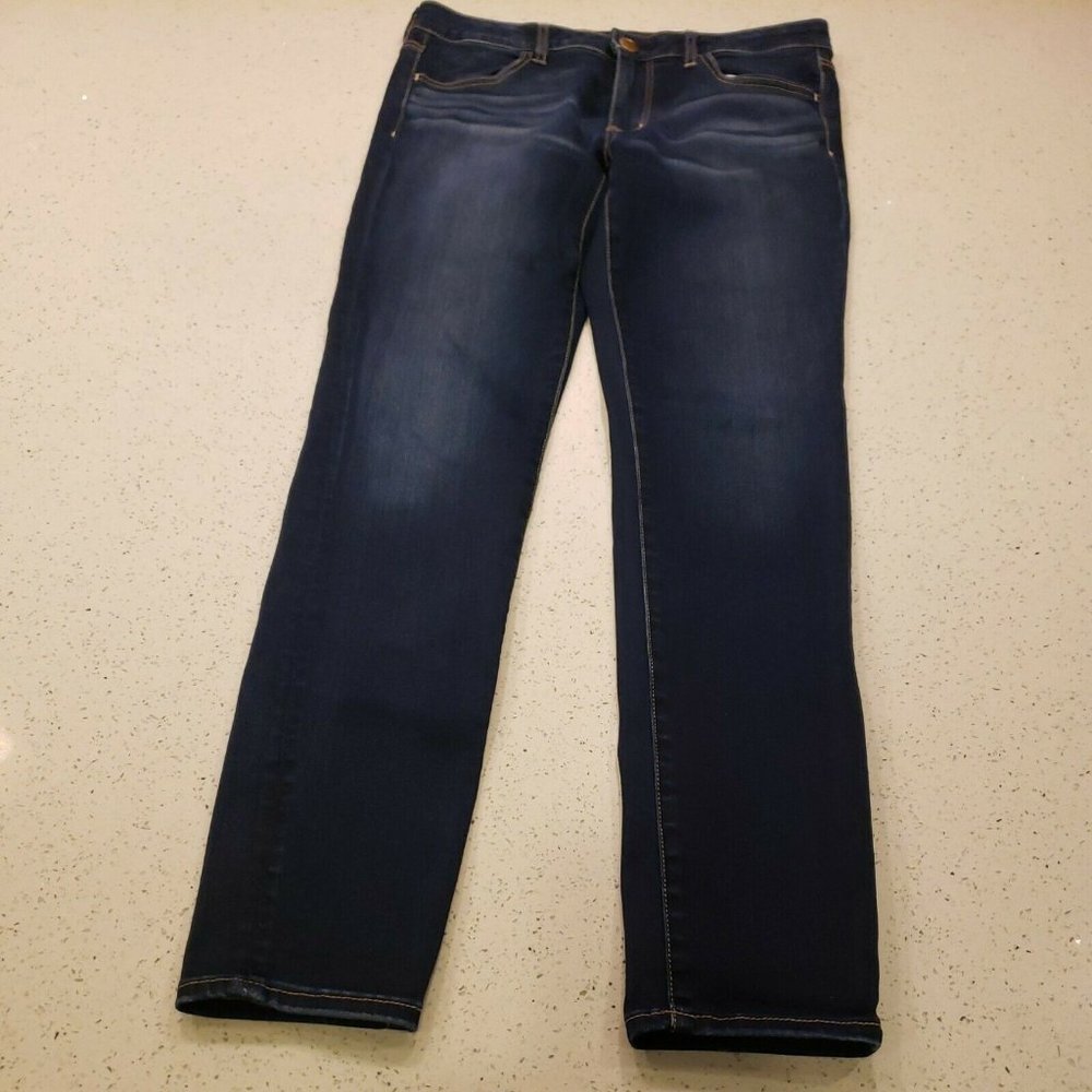 American Eagle Women's Size 12 long Jegging Super Stretch Blue Jeans